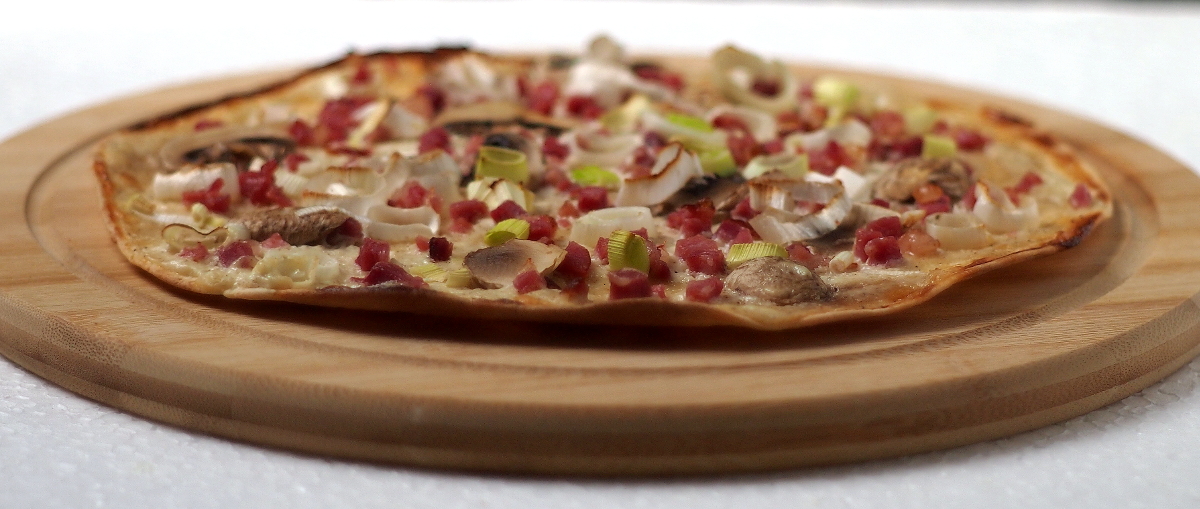 Flammkuchen-Wraps - fix und knusprig! - Mach was Leckeres