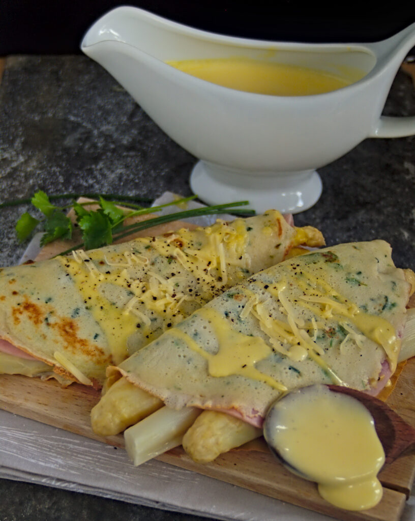 Überbackene Spargel-Pfannkuchen - ein delikates Schlemmergericht ...