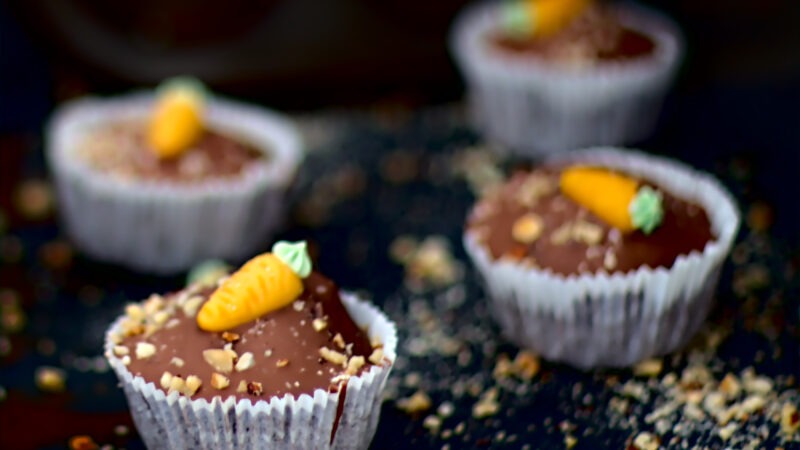 Schokoladen-Möhren-Muffins!
