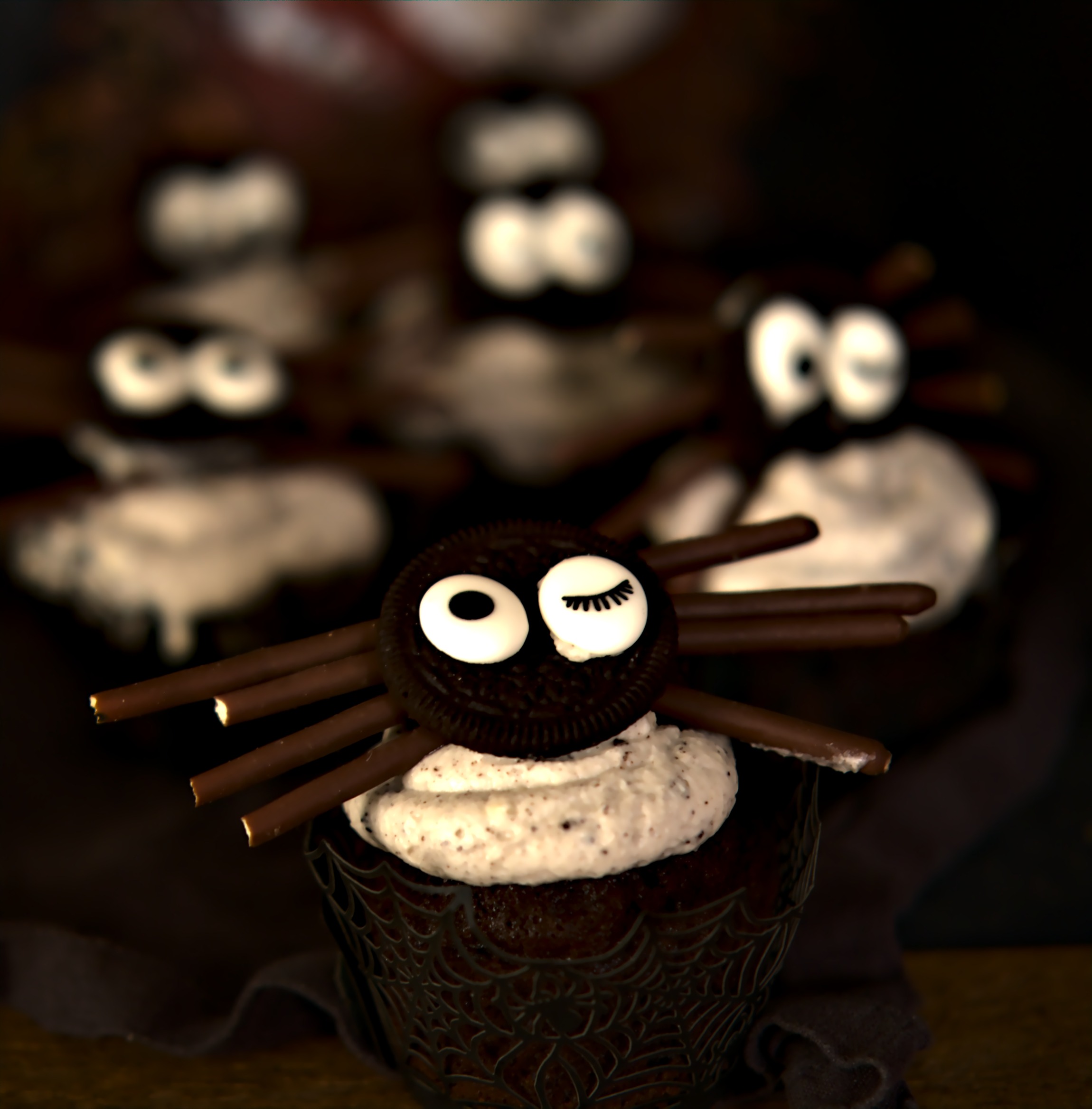 schaurig-leckere Spinnen- Cupcakes!