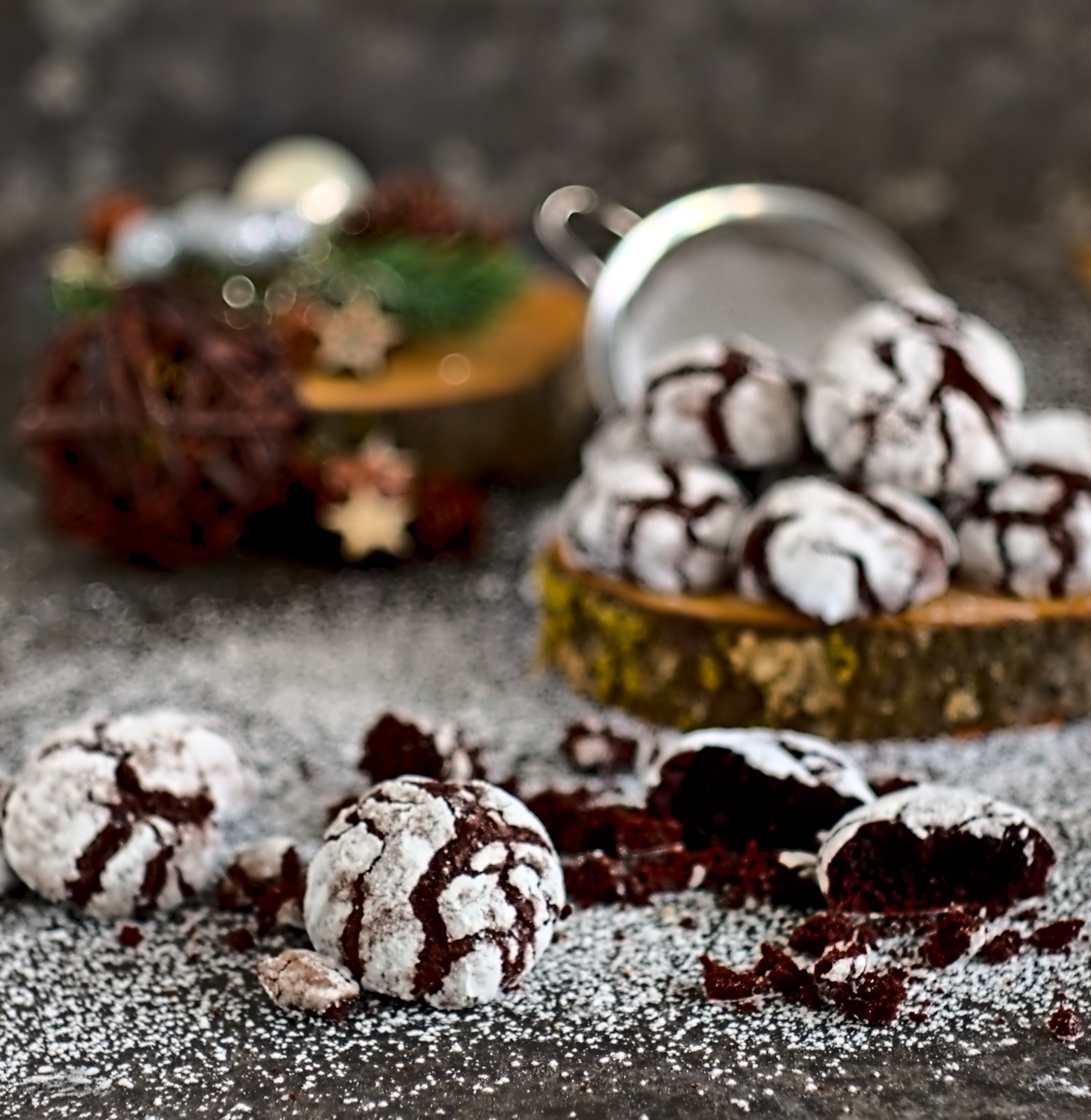 winterliche Schoko-Schneebälle – in der Weihnachts-Bäckerei!