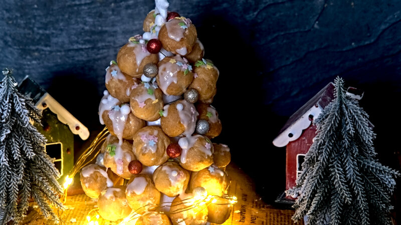 Ho-ho-ho! Der süße Weihnachtsbaum aus Windbeuteln🎄