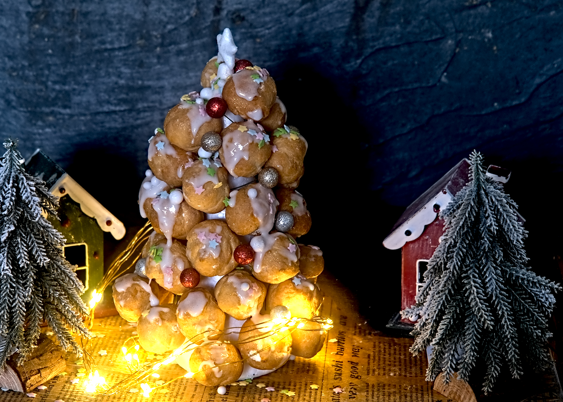 Ho-ho-ho! Der süße Weihnachtsbaum aus Windbeuteln🎄