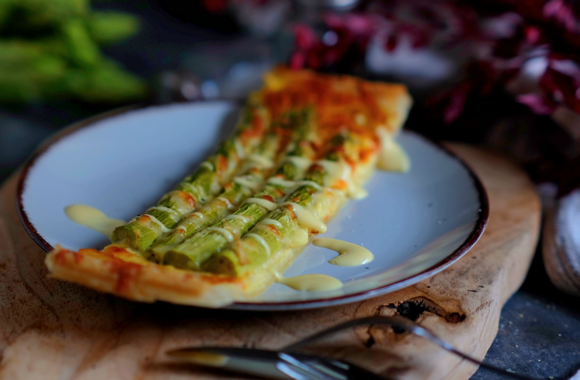 schnelle Spargeltarte mit Blätterteig
