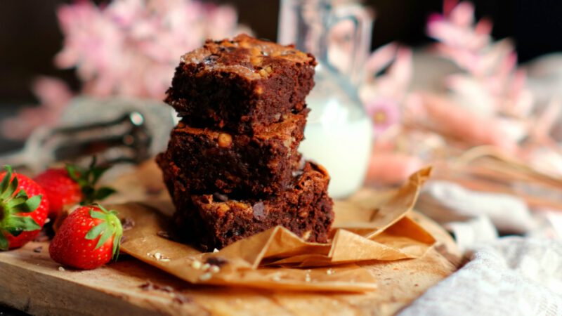 saftige Schoko-Brownies: ein einfaches Rezept